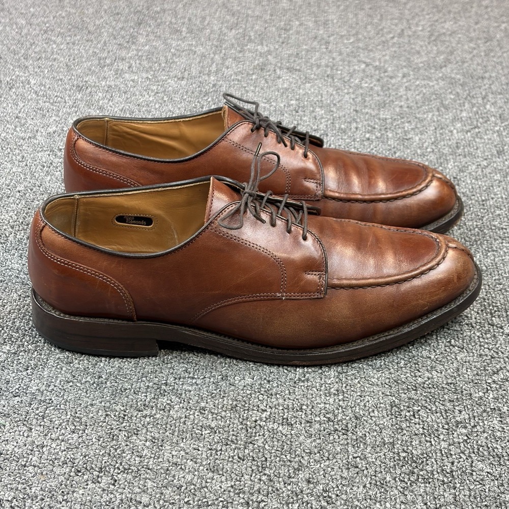 Allen Edmonds Bradley Split Toe Dress Shoes Men Size 9.5 D Brown Leather